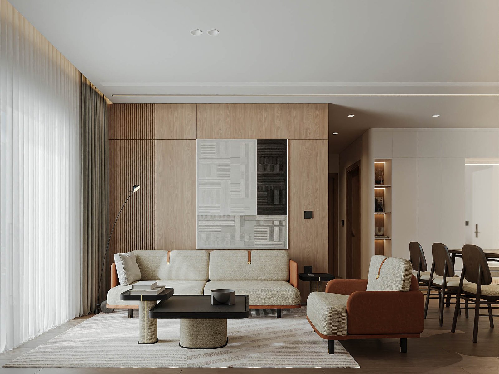 Semina Sofa – Sofa chữ I phong cách Bắc Âu, chất liệu cao cấp