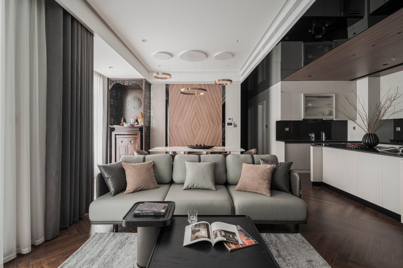 Semina Three Seats Sofa – Sofa chữ I phong cách Bắc Âu, chất liệu cao cấp