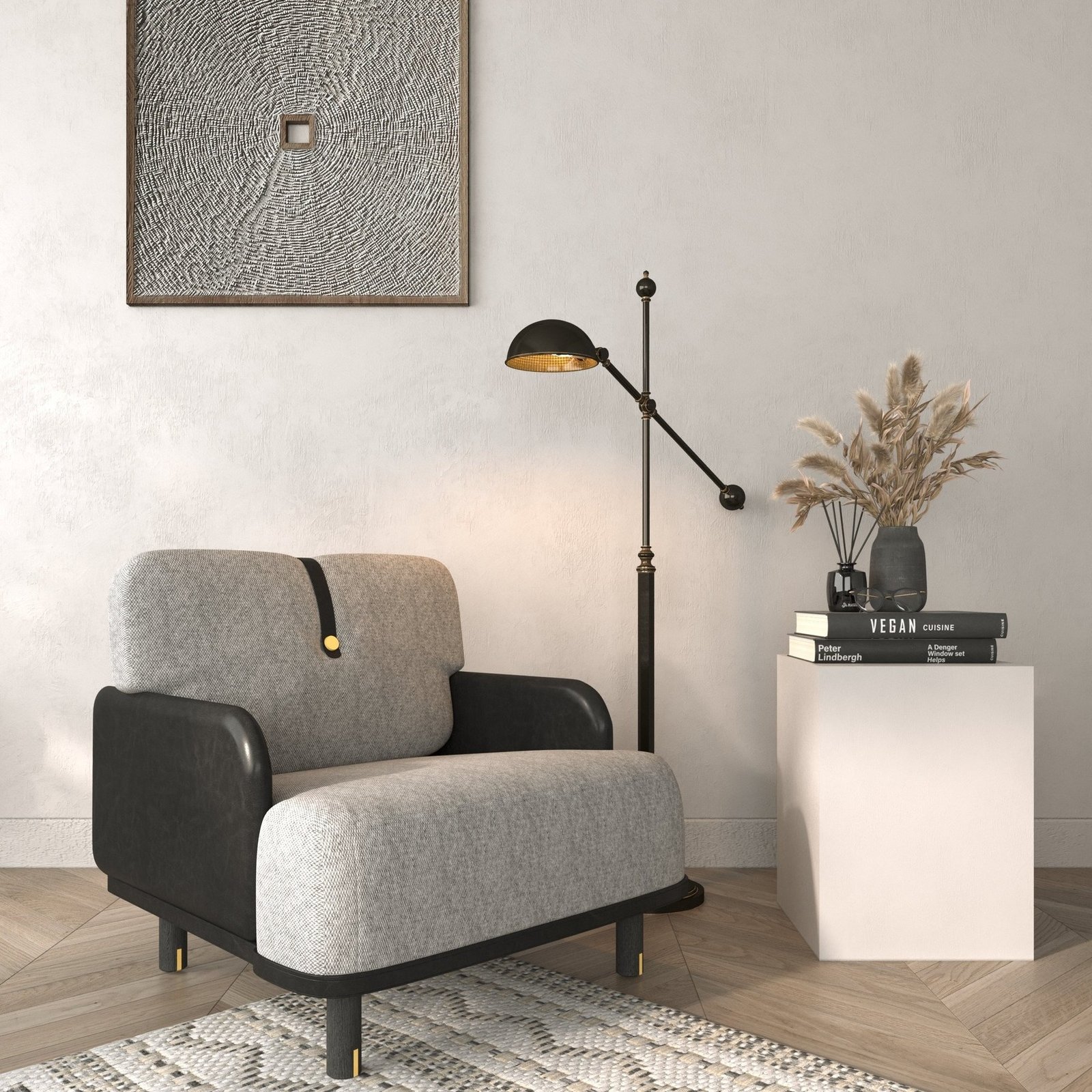 Semic Single Sofa – Sofa đơn phong cách Bắc Âu, chất liệu nhập khẩu