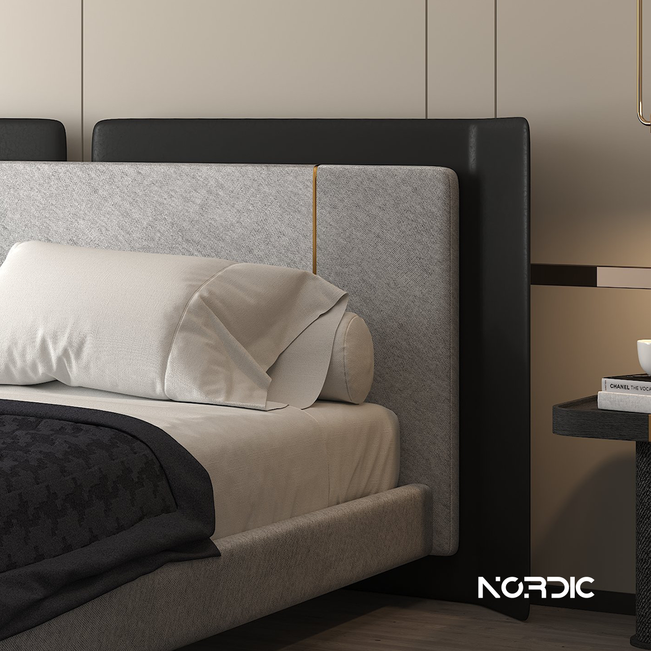 Sona Bed – Giường ngủ phong cách Bắc Âu, chất liệu nhập khẩu cao cấp