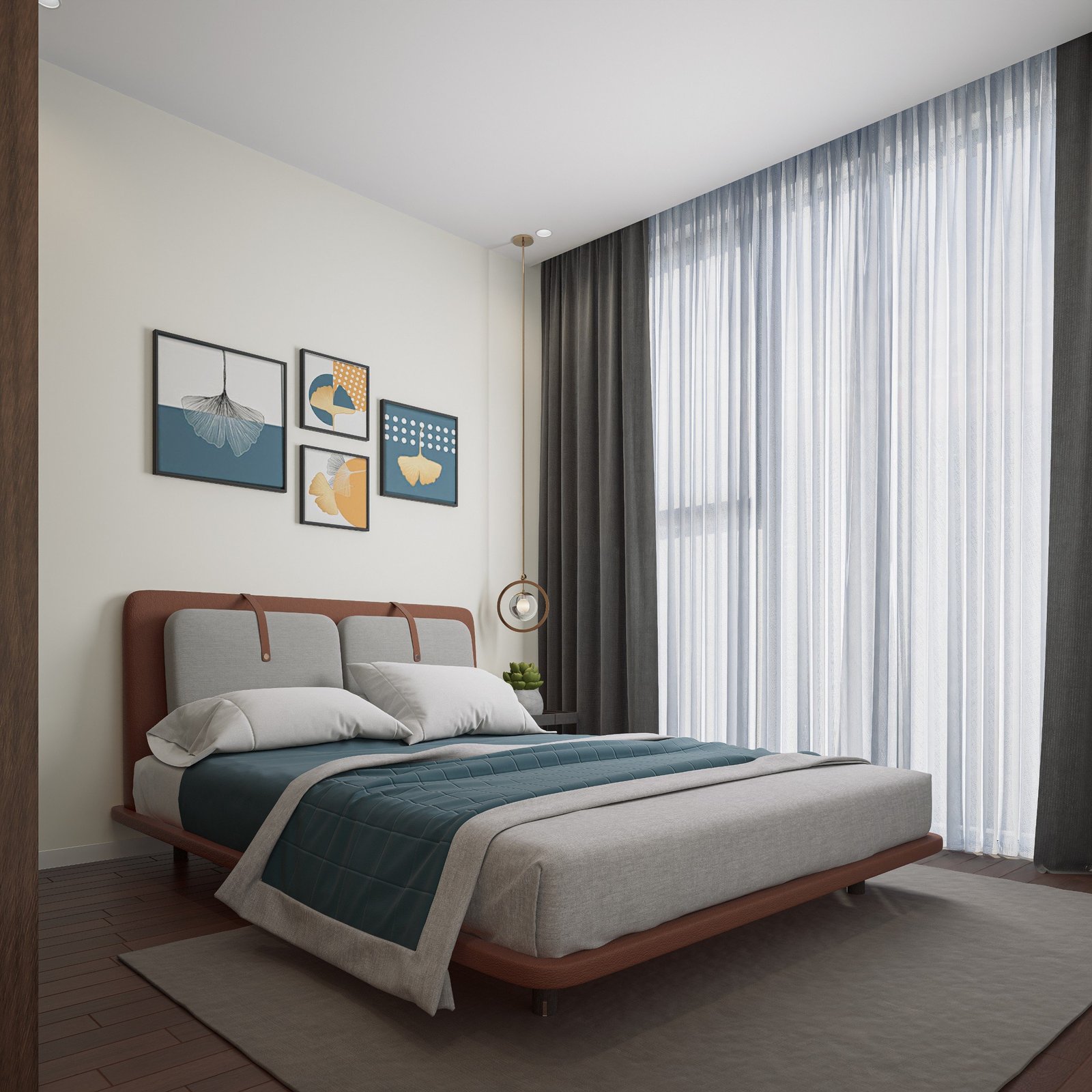 Hana Bed – Giường ngủ phong cách Bắc Âu, chất liệu nhập khẩu cao cấp