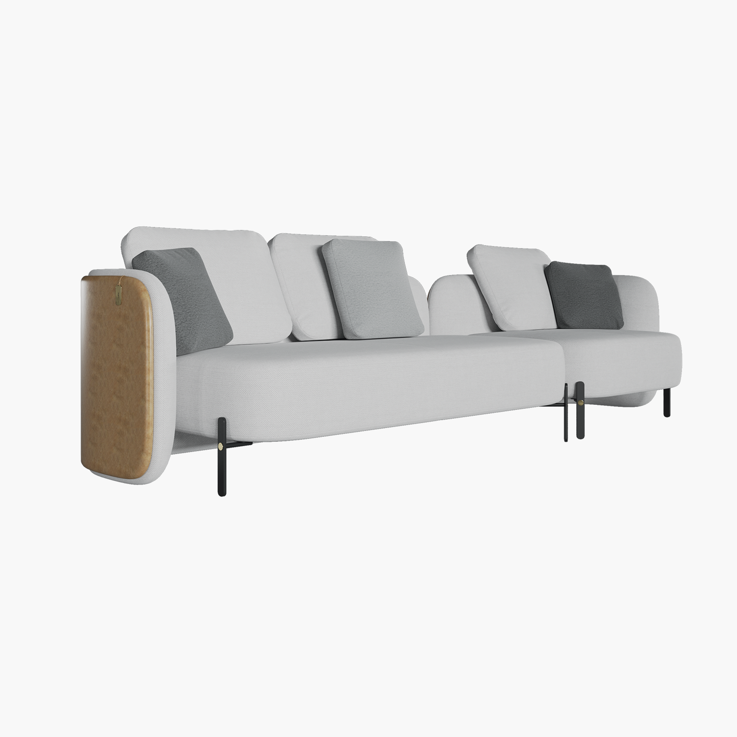 Flot 4S Sofa – Sofa module chữ I phong cách Bắc Âu, chất liệu cao cấp