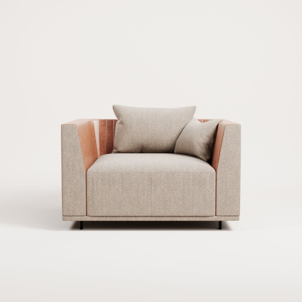 Aesis Single Sofa - Sofa đơn phong cách Bắc Âu, chất liệu nhập khẩu