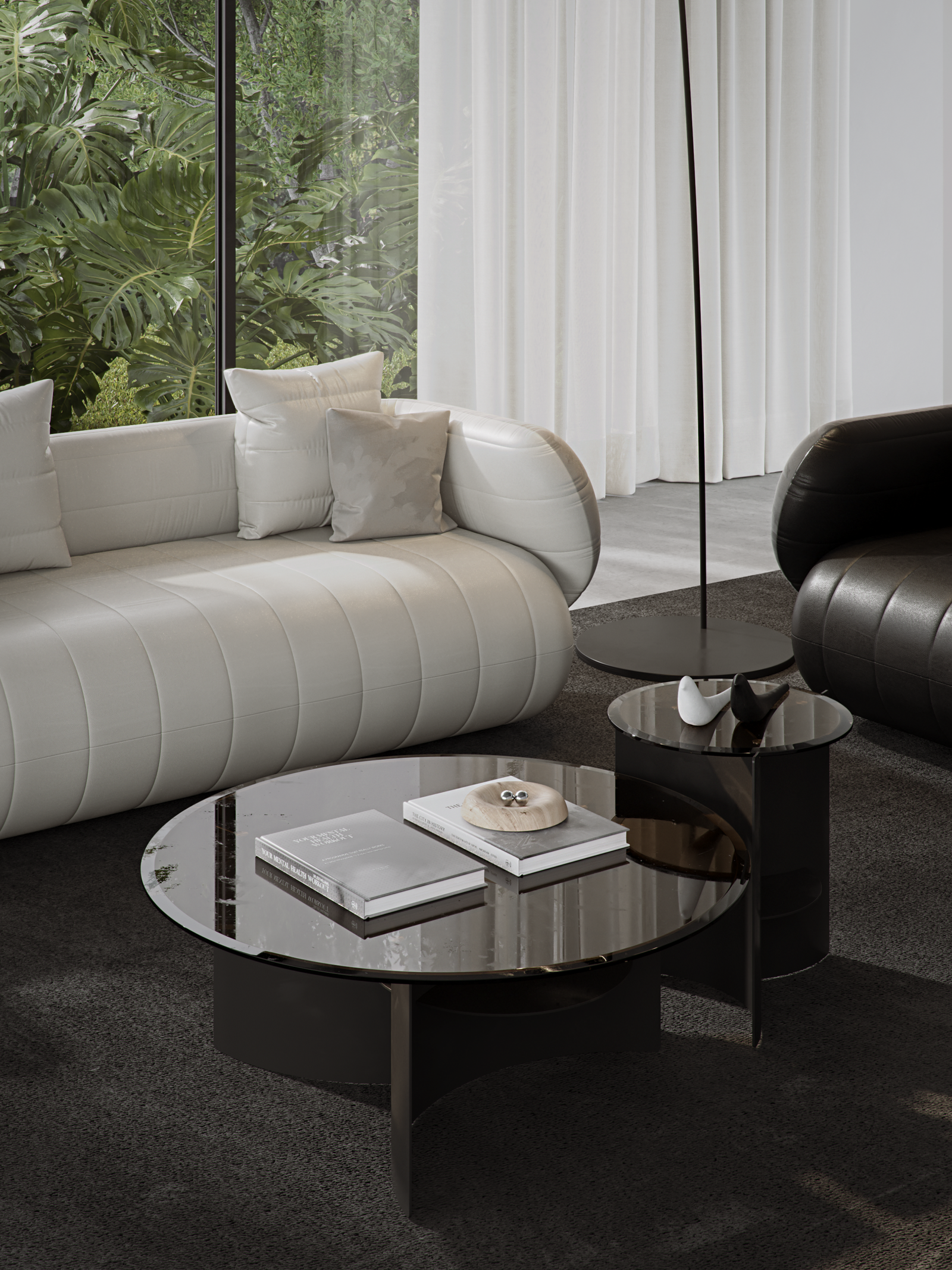 Dance Coffee Table Round – Bàn trà Bắc Âu, phù hợp với nhiều không gian