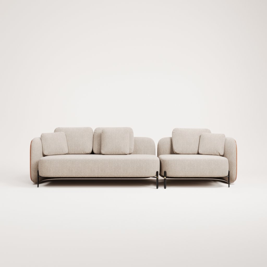 Flot 4S Sofa - Sofa module chữ I phong cách Bắc Âu, chất liệu cao cấp