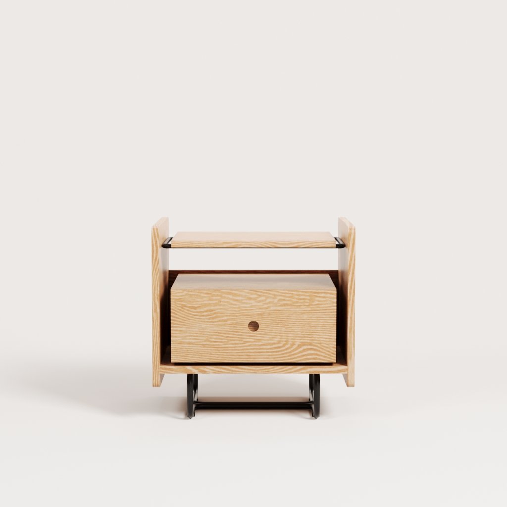 Hug Night Stand là tủ kệ đầu giường gỗ sồi Mỹ thiết kế thẩm mỹ