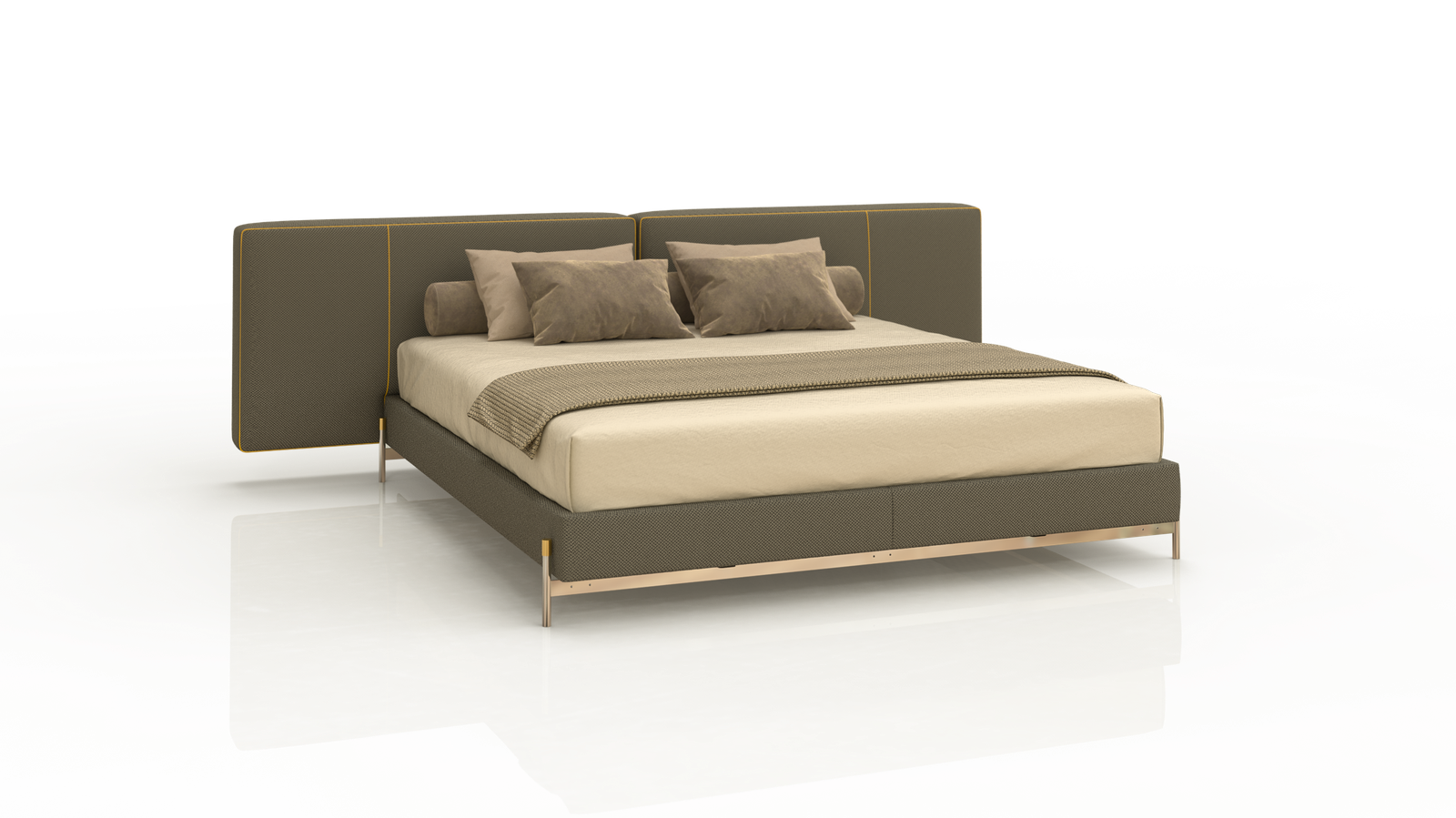 Mono Bed – Giường ngủ phong cách Bắc Âu, chất liệu nhập khẩu cao cấp