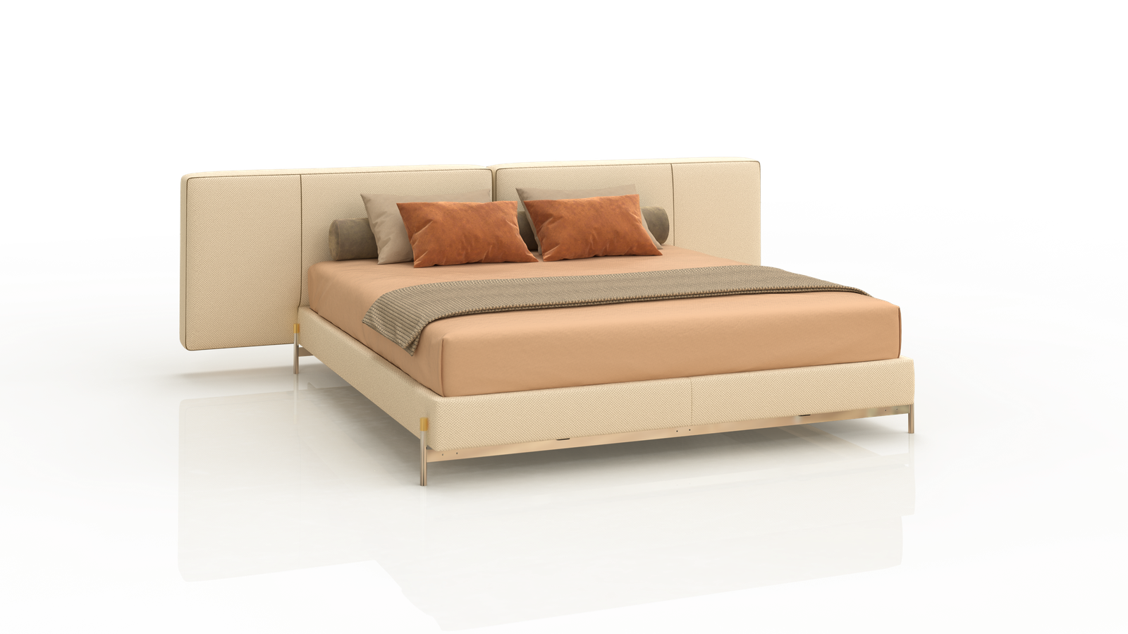 Mono Bed – Giường ngủ phong cách Bắc Âu, chất liệu nhập khẩu cao cấp