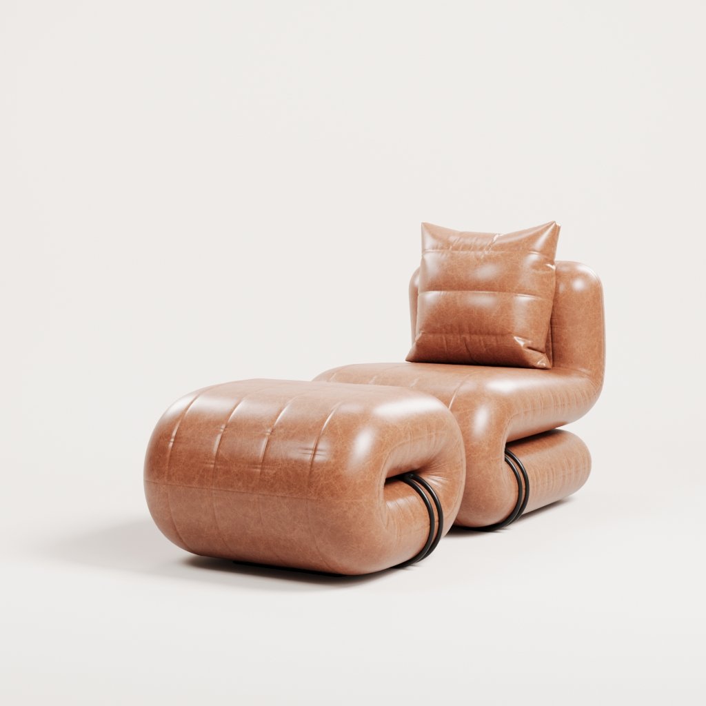 Shell Chaise Lounge - ghế lounge phong cách Bắc Âu, chất liệu cao cấp