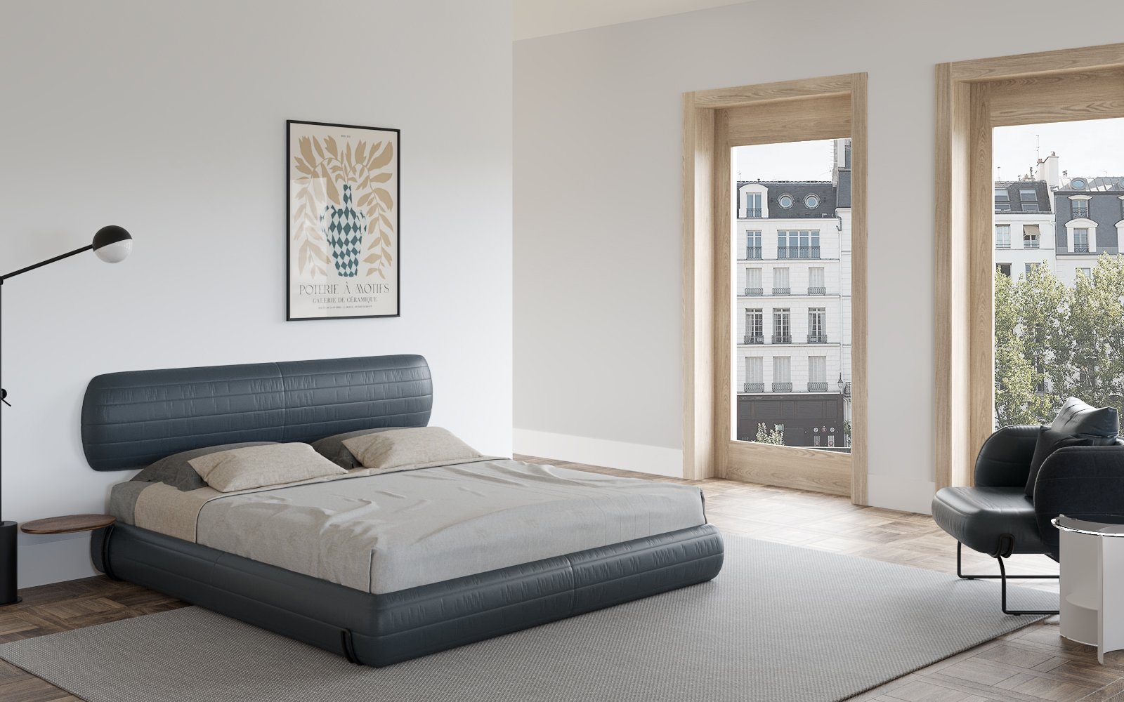 Liso Bed – Giường ngủ phong cách Bắc Âu, chất liệu nhập khẩu cao cấp