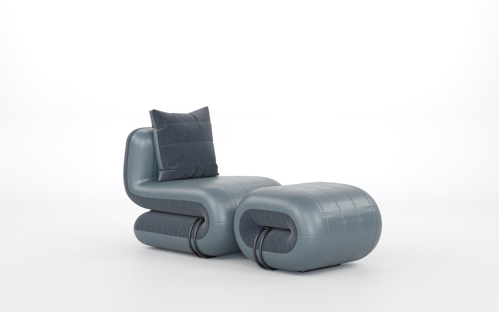 Shell Chaise Lounge – ghế lounge phong cách Bắc Âu, chất liệu cao cấp
