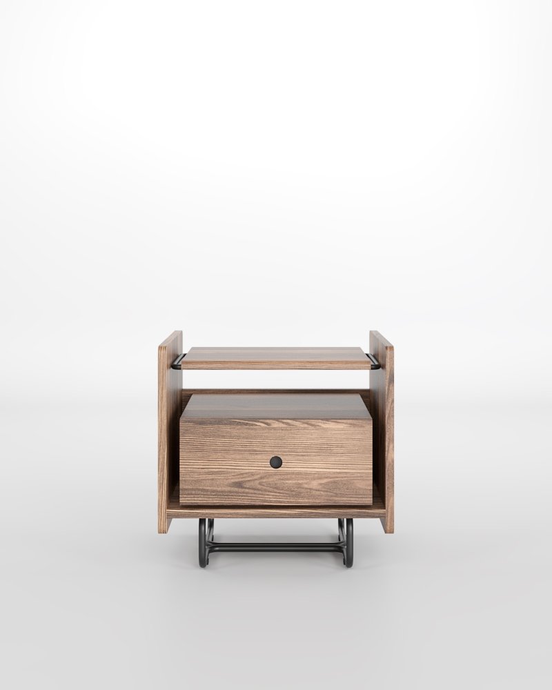 Hug Night Stand là tủ kệ đầu giường gỗ sồi Mỹ thiết kế thẩm mỹ