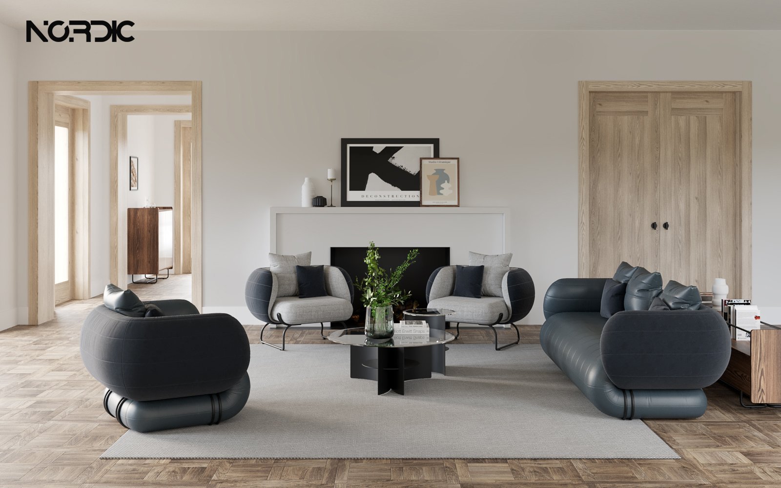 Dance Coffee Table Round – Bàn trà Bắc Âu, phù hợp với nhiều không gian