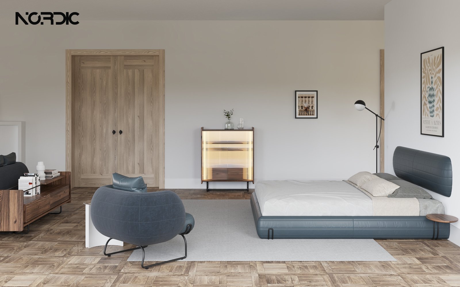 Hug Side Board – Tủ trang trí phong cách Bắc Âu, tiện dụng linh hoạt