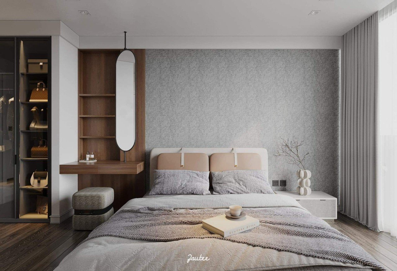 Hana Bed – Giường ngủ phong cách Bắc Âu, chất liệu nhập khẩu cao cấp