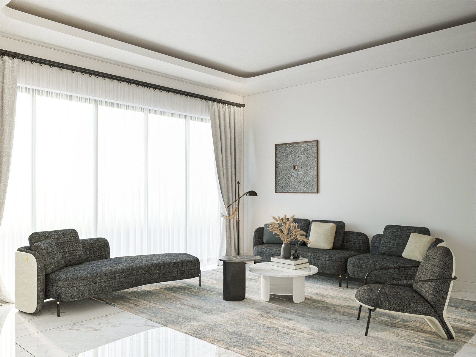 Flot Chaise Lounge – ghế lounge phong cách Bắc Âu, chất liệu cao cấp